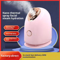 GlowMist Pro hot and cold nano mist in action